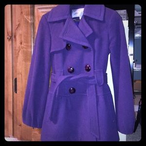 Purple Pea Coat